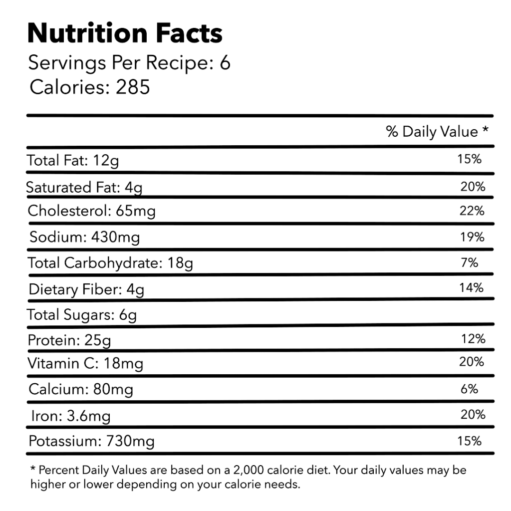 slow cooker ground beef Nutrition facts